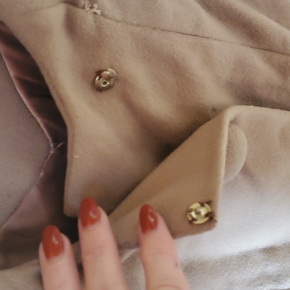 Vintage Penney's Union Made Austelle Fur Collar Scarf Pockets Long Sz. L Coat - Picture 12 of 16